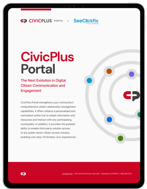 CivicPlus  Fact Sheet  SeeClickFix + CivicPlus Portal 2021